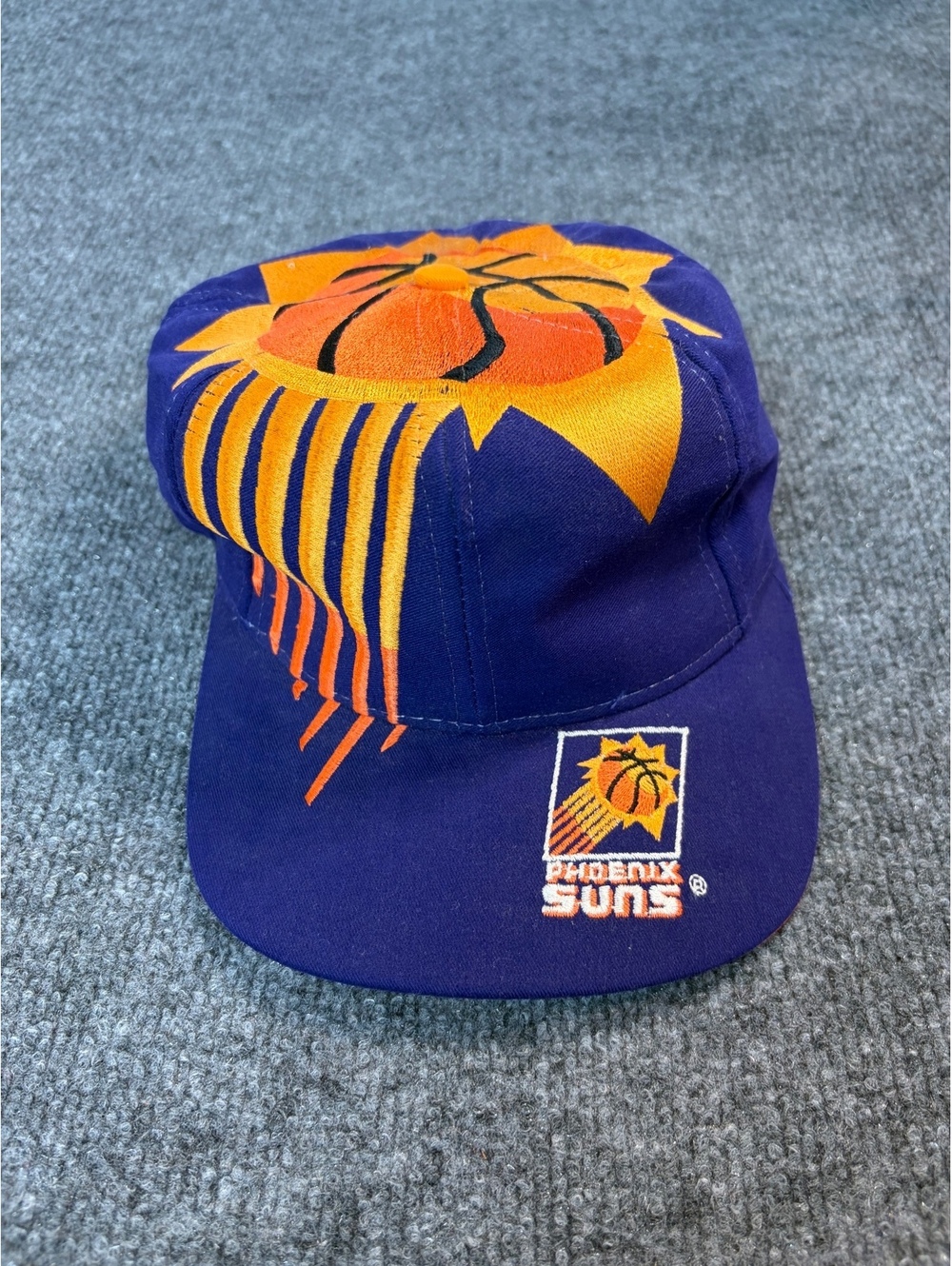 Vintage The Game Phoenix Suns NBA Hat Snapback Big Logo Mens Purple RARE